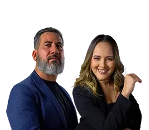 Cadri Awad e Bruna Nunes